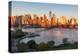 Manhattan, New York, USA. Sunrise view of Manhattan and the Brooklyn Bridge.-Emily Wilson-Premier Image Canvas