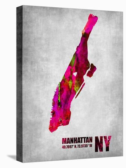 Manhattan New York-NaxArt-Stretched Canvas