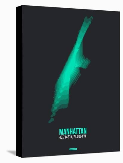 Manhattan Radiant Map 2-NaxArt-Stretched Canvas