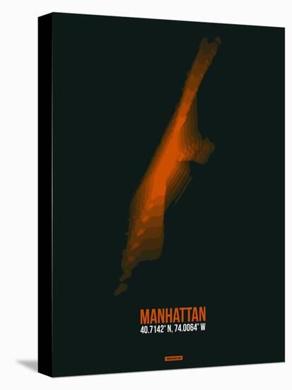 Manhattan Radiant Map 4-NaxArt-Stretched Canvas