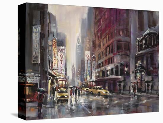 Manhattan Rain-Brent Heighton-Stretched Canvas