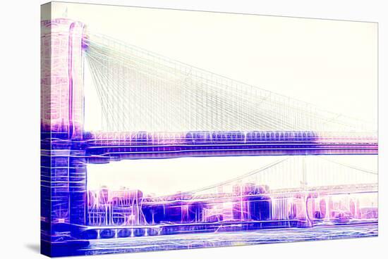 Manhattan Shine - Brooklyn Bridge-Philippe Hugonnard-Stretched Canvas