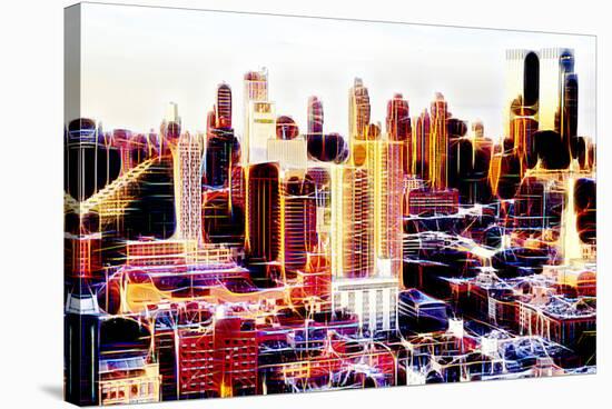 Manhattan Shine - Midtown Sunset II-Philippe Hugonnard-Stretched Canvas