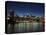 Manhattan Skyline and Brooklyn Bridge at Dusk, New York City, New York, USA-Amanda Hall-Premier Image Canvas