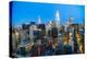 Manhattan skyline, Empire State Building and Chrysler Building, New York City, United States of Ame-Fraser Hall-Premier Image Canvas