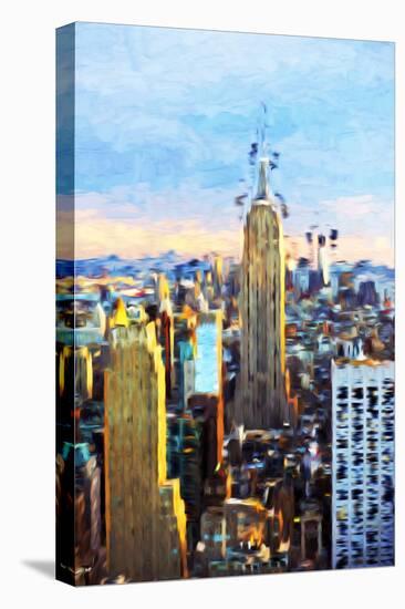 Manhattan Skyline - In the Style of Oil Painting-Philippe Hugonnard-Premier Image Canvas