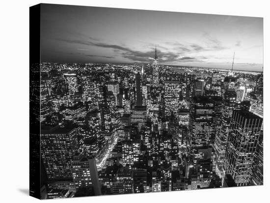 Manhattan Skyline with the Empire State Building, NYC-Michel Setboun-Stretched Canvas