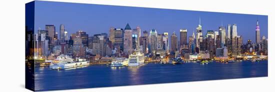 Manhattan, View of Midtown Manhattan across the Hudson River, New York, USA-Gavin Hellier-Premier Image Canvas