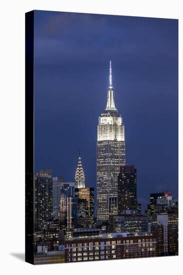 Manhattan, View of the Empire State Building and Midtown Manhattan across the Hudson River-Gavin Hellier-Premier Image Canvas