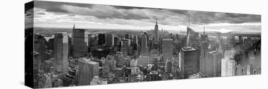 Manhattan View Towards Empire State Building at Sunset from Top of the Rock, at Rockefeller Plaza, -Gavin Hellier-Premier Image Canvas