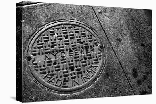 Manhole Cover NYC-null-Stretched Canvas