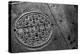 Manhole Cover NYC-null-Stretched Canvas