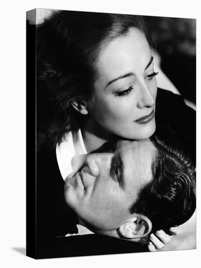 MANNEQU 1938 directed by FRANK BORZAGE Spencer Tracy and Joan Crawford (b/w photo)-null-Stretched Canvas