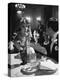 Mannequin Artist Lester Gabba Dining in Supper Club with Mannequin Cynthia-Alfred Eisenstaedt-Premier Image Canvas