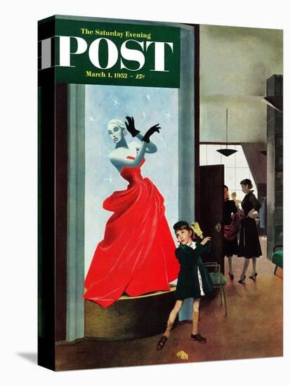 "Mannequin" Saturday Evening Post Cover, March 1, 1952-George Hughes-Premier Image Canvas