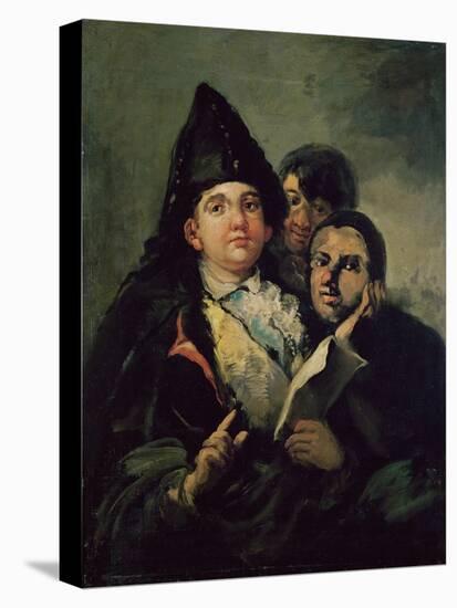 Manolito Guasquez and the Fool of Coria (Oil on Canvas)-Francisco Jose de Goya y Lucientes-Premier Image Canvas