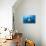 Manta Ray with Remora (Manta Birostris)-Reinhard Dirscherl-Premier Image Canvas displayed on a wall