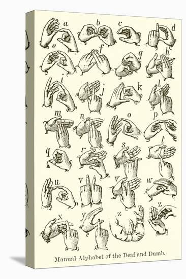 Manual Alphabet of the Deaf and Dumb-null-Premier Image Canvas