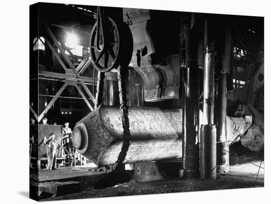 Manufacture of Large Steel Ingot-Fritz Goro-Premier Image Canvas