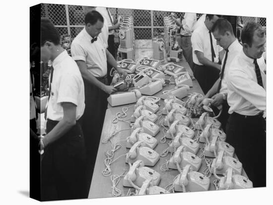 Manufacturing of Telephones at Western Electric Co-Yale Joel-Premier Image Canvas