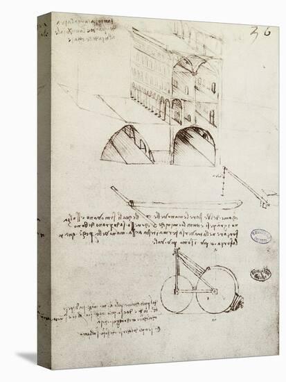 Manuscript B-Leonardo da Vinci-Premier Image Canvas