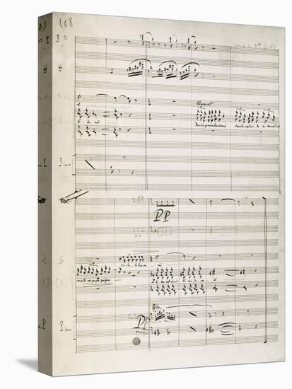 Manuscript Score for King David-Arthur Walker Redgate-Premier Image Canvas