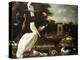 Many Different Types of Birds at a Pool in a Park-Melchior de Hondecoeter-Premier Image Canvas