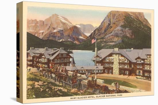 Many Glacier Hotel, Glacier Park, Montana-null-Stretched Canvas