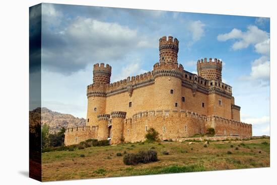 Manzanares Real Castle Spain-null-Stretched Canvas