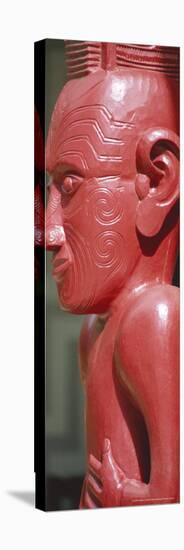 Maori Carving, Whare Runanga, Waitangi, North Island, New Zealand, Pacific-Neale Clarke-Premier Image Canvas