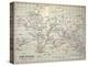 Map Darwin's Beagle Voyage South America-Paul Stewart-Premier Image Canvas