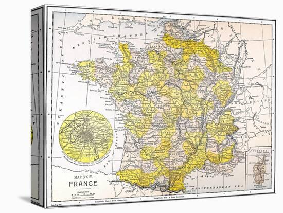 Map: France-null-Premier Image Canvas