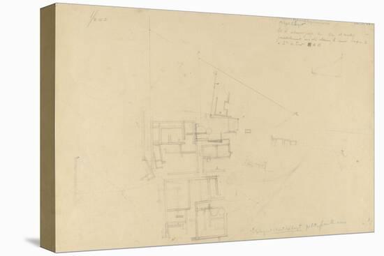 Map French Excavations at Elephantine Island in 1908-null-Premier Image Canvas