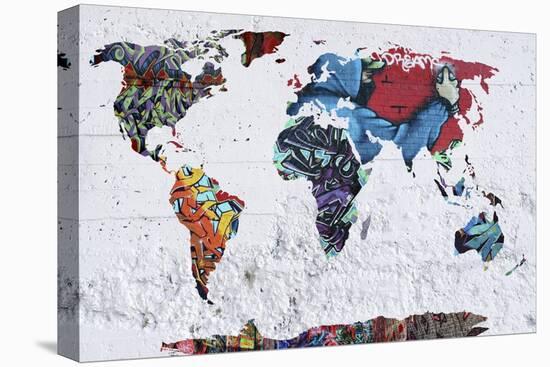 Map Graffiti-Mark Ashkenazi-Premier Image Canvas