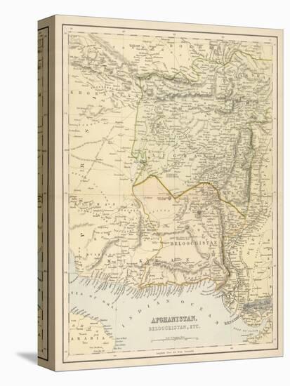 Map of Afghanistan and Beluchistan-null-Premier Image Canvas