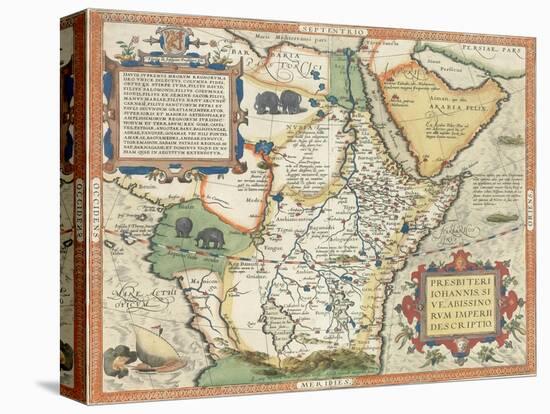 Map of Africa and the Arabian Peninsula-Abraham Ortelius-Premier Image Canvas