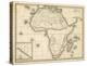 Map of Africa, c.1839-Samuel Augustus Mitchell-Stretched Canvas
