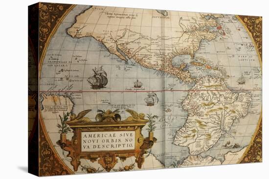 Map of America from Theatrum Orbis Terrarum-Abraham Ortelius-Premier Image Canvas