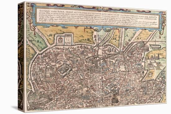 Map of Ancient Rome from Civitates Orbis Terrarum-null-Premier Image Canvas