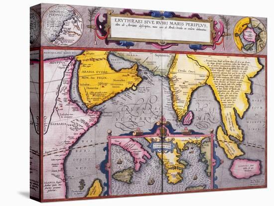 Map of Asia with a Superimposed Map of Europe, from 'Theatrum Orbis Terrarum', 1603-Abraham Ortelius-Premier Image Canvas