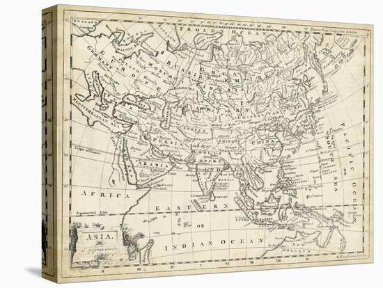 Map of Asia-T. Jeffreys-Stretched Canvas