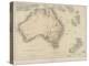Map of Australia and New Zealand-null-Premier Image Canvas