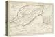 Map of Bagnocavallo, Province of Ravenna, Italy, 1850-null-Premier Image Canvas