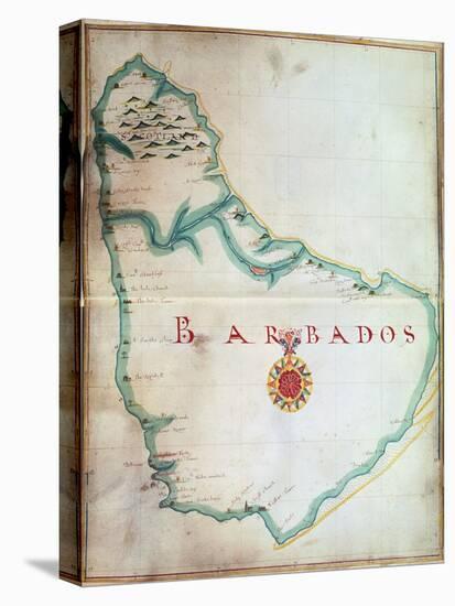Map of Barbados, 1683-null-Premier Image Canvas