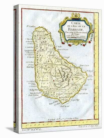 Map of Barbados, C1764-null-Premier Image Canvas