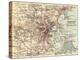 Map of Boston (C. 1900), Maps-Encyclopaedia Britannica-Stretched Canvas