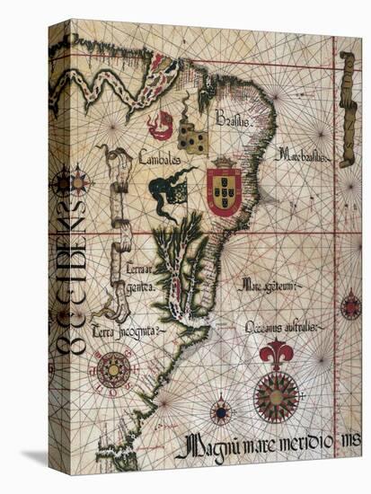 Map of Brazil, 1561-null-Premier Image Canvas