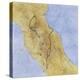 Map of Central Italy Depicting Two Roman Roads: Via Flaminia-null-Premier Image Canvas