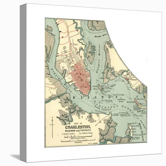 Map of Charleston (C. 1900), Maps-Encyclopaedia Britannica-Premier Image Canvas