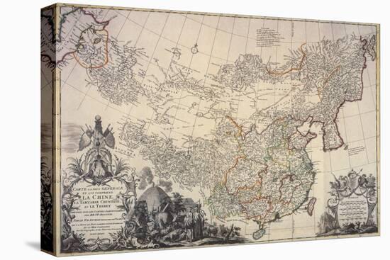 Map of China, 1734-Science Source-Premier Image Canvas